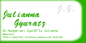 julianna gyuratz business card